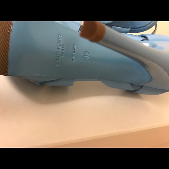 YSL Tribute Rare Patent Leather Blue Ceil Color - Picture 6 of 6